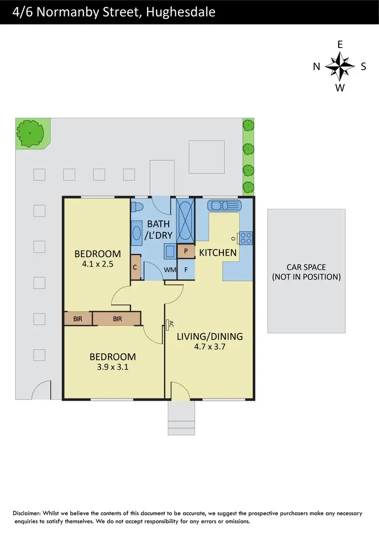 Floorplan of Homely unit listing, 4/6 Normanby Street, Hughesdale VIC 3166