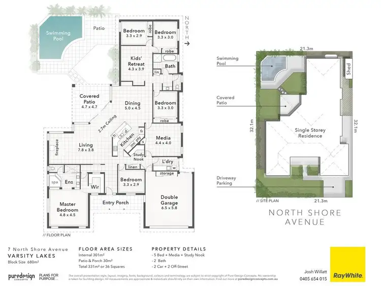 Floorplan of Homely house listing, 7 North Shore Avenue, Varsity Lakes QLD 4227