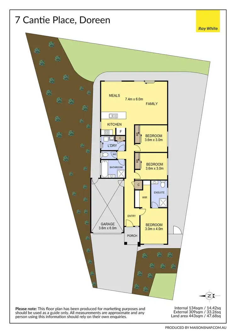 Floorplan of Homely house listing, 7 Cantie Place, Doreen VIC 3754