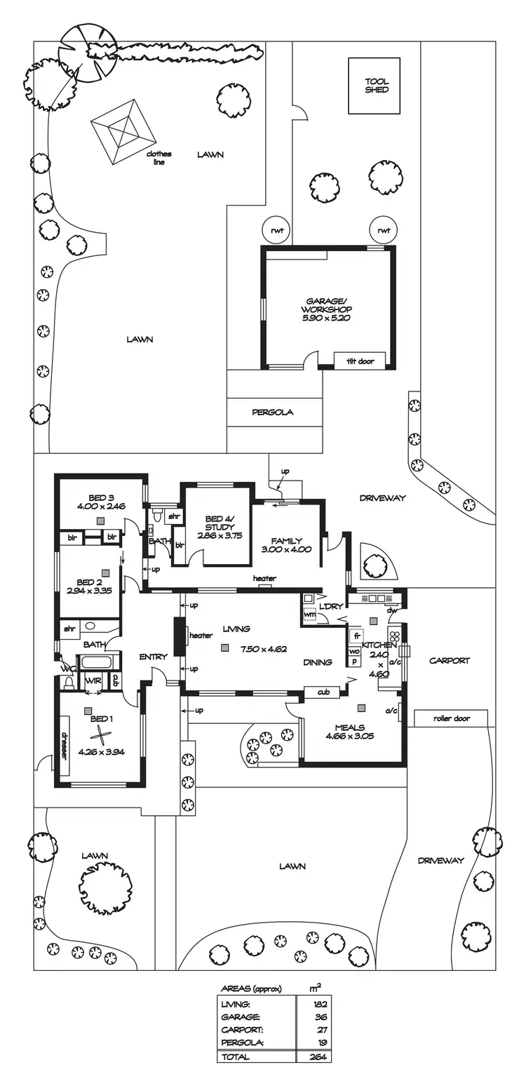 Floorplan of Homely house listing, 24 Mcarthur Avenue, Rostrevor SA 5073