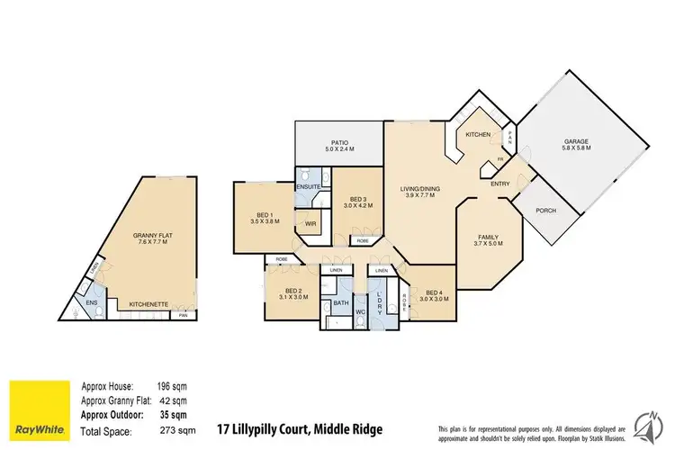 Floorplan of Homely house listing, 17 Lillypilly Court, Middle Ridge QLD 4350