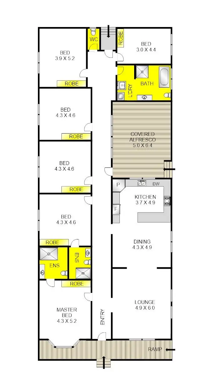 Floorplan of Homely house listing, 51 Wendover Avenue, Norlane VIC 3214