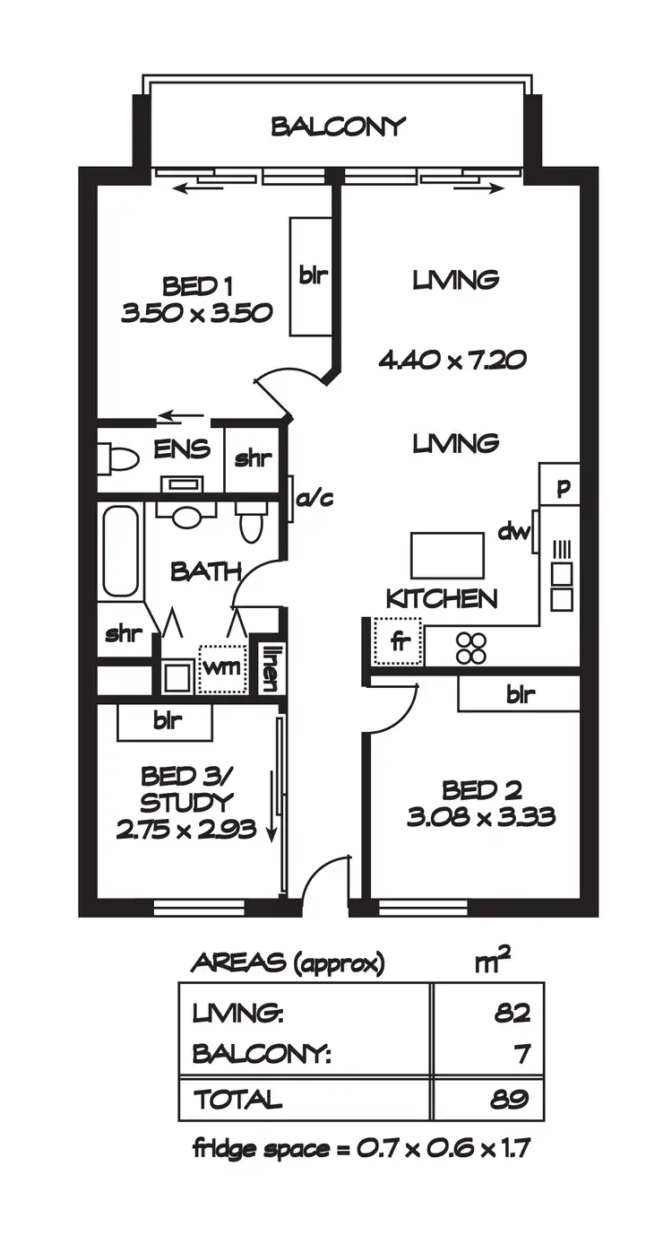 Floorplan of Homely unit listing, 16/10 -16 Light Common, Mawson Lakes SA 5095