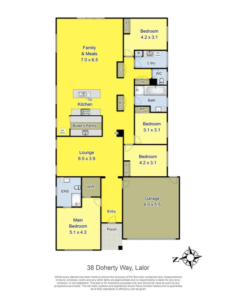 Floorplan of Homely house listing, 38 Doherty Way, Lalor VIC 3075