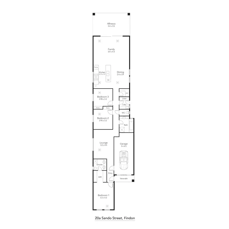 Floorplan of Homely house listing, 20a Sando Street, Findon SA 5023