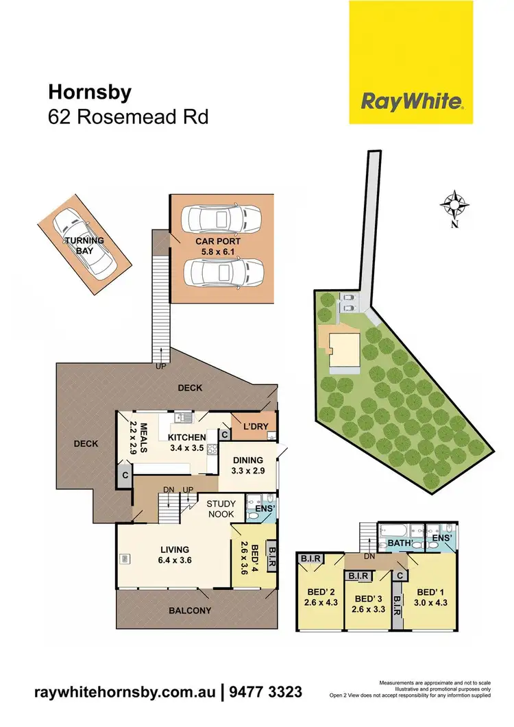 Floorplan of Homely house listing, 62 Rosemead Road, Hornsby NSW 2077
