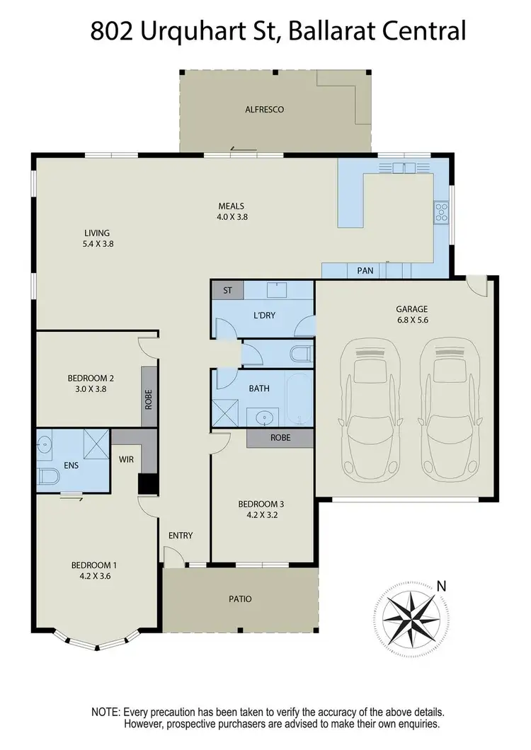 Floorplan of Homely house listing, 802 Urquhart Street, Ballarat Central VIC 3350