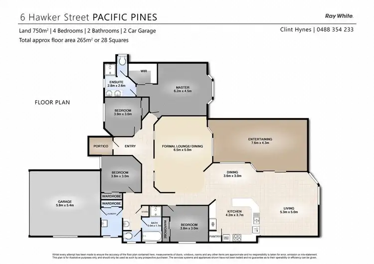 Floorplan of Homely house listing, 6 Hawker Street, Pacific Pines QLD 4211