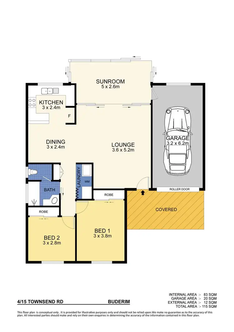 Floorplan of Homely unit listing, 4/15 Townsend Road, Buderim QLD 4556