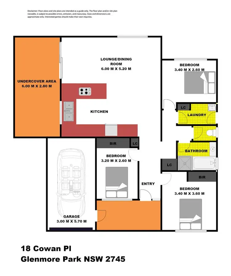 Floorplan of Homely house listing, 18 Cowan Place, Glenmore Park NSW 2745