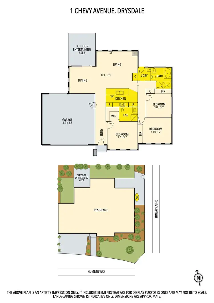 Floorplan of Homely house listing, 1 Chevy Avenue, Drysdale VIC 3222