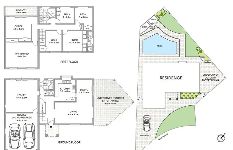 Floorplan of Homely house listing, 1A Geer Avenue, Sans Souci NSW 2219