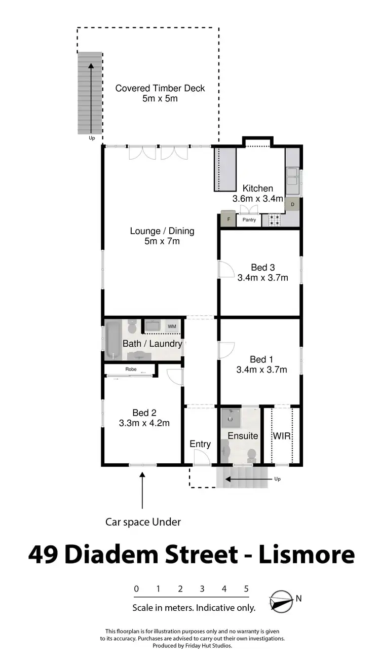 Floorplan of Homely house listing, 49 Diadem Street, Lismore NSW 2480