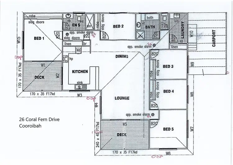 Floorplan of Homely house listing, 26 Coral Fern Drive, Cooroibah QLD 4565