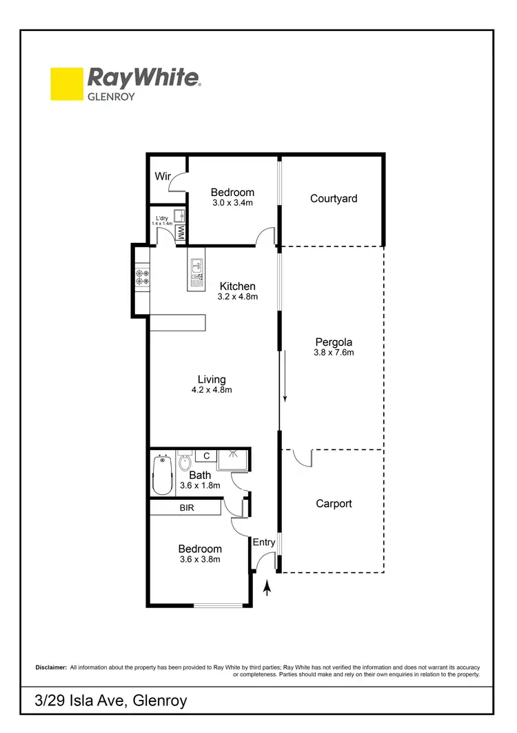 Floorplan of Homely villa listing, 3/29 Isla Avenue, Glenroy VIC 3046