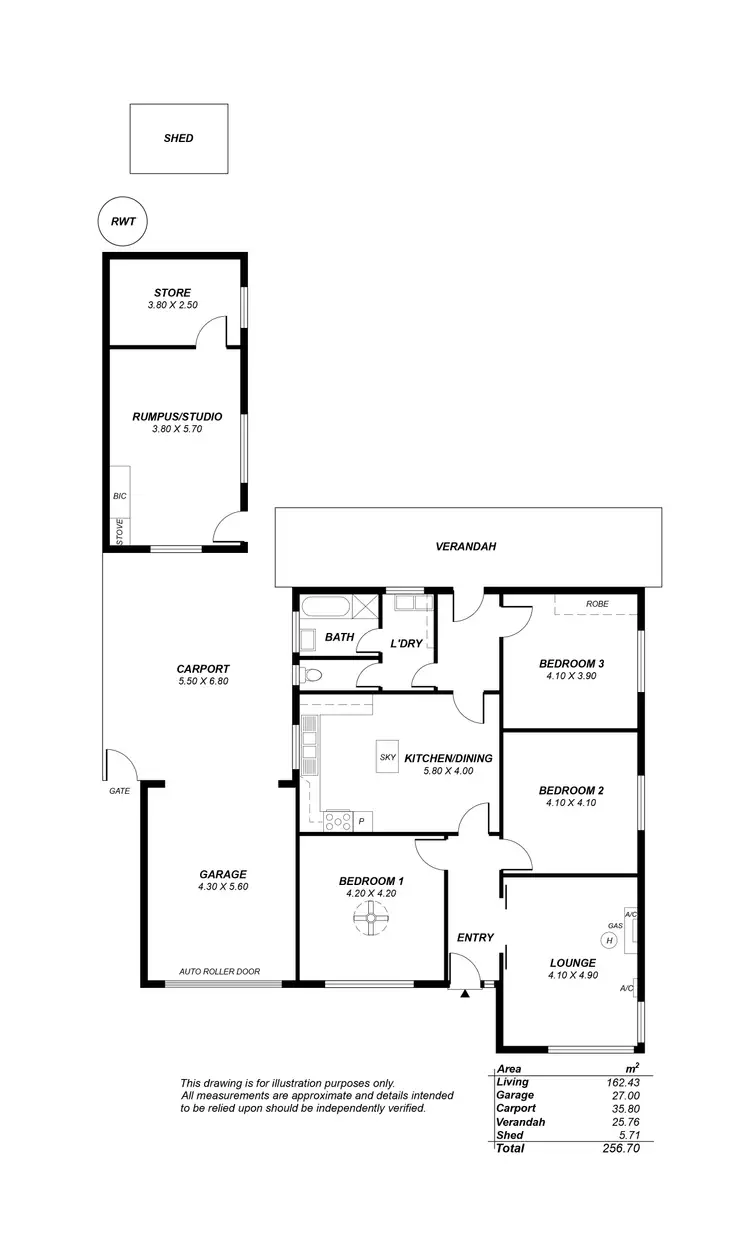 Floorplan of Homely house listing, 12 Elliott Street, Campbelltown SA 5074