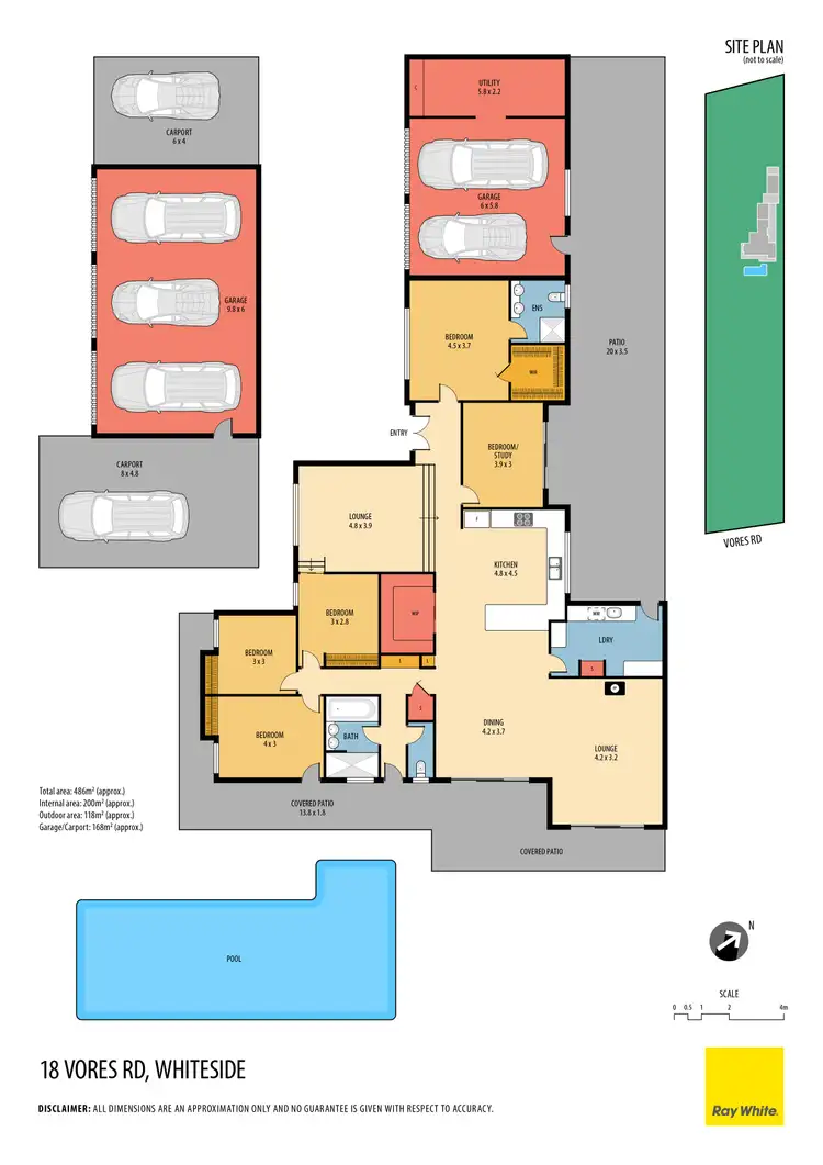 Floorplan of Homely house listing, 18 Vores Road, Whiteside QLD 4503