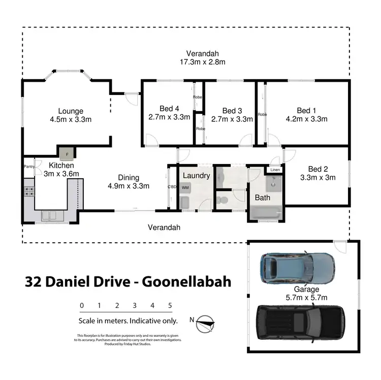 Floorplan of Homely house listing, 32 Daniel Drive, Goonellabah NSW 2480