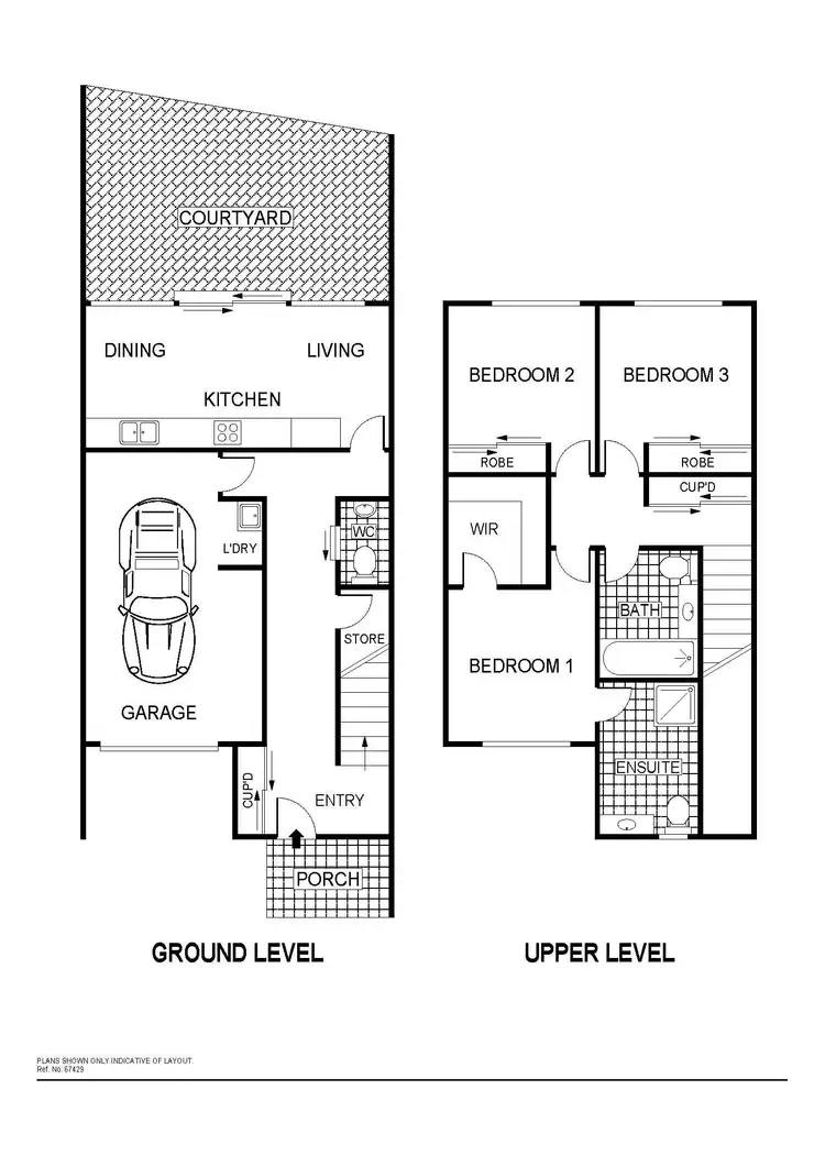 Floorplan of Homely townhouse listing, 7/44-48 Blackman Crescent, Macquarie ACT 2614