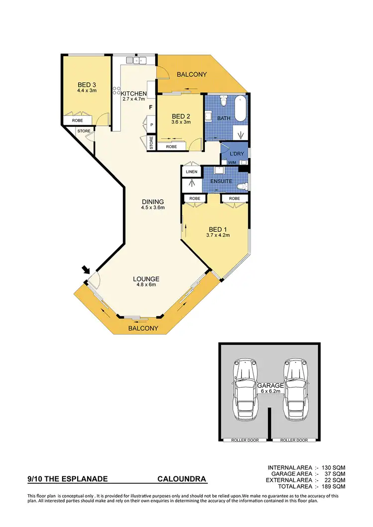 Floorplan of Homely unit listing, Unit 9/10 Bulcock Beach Esplanade, Caloundra QLD 4551
