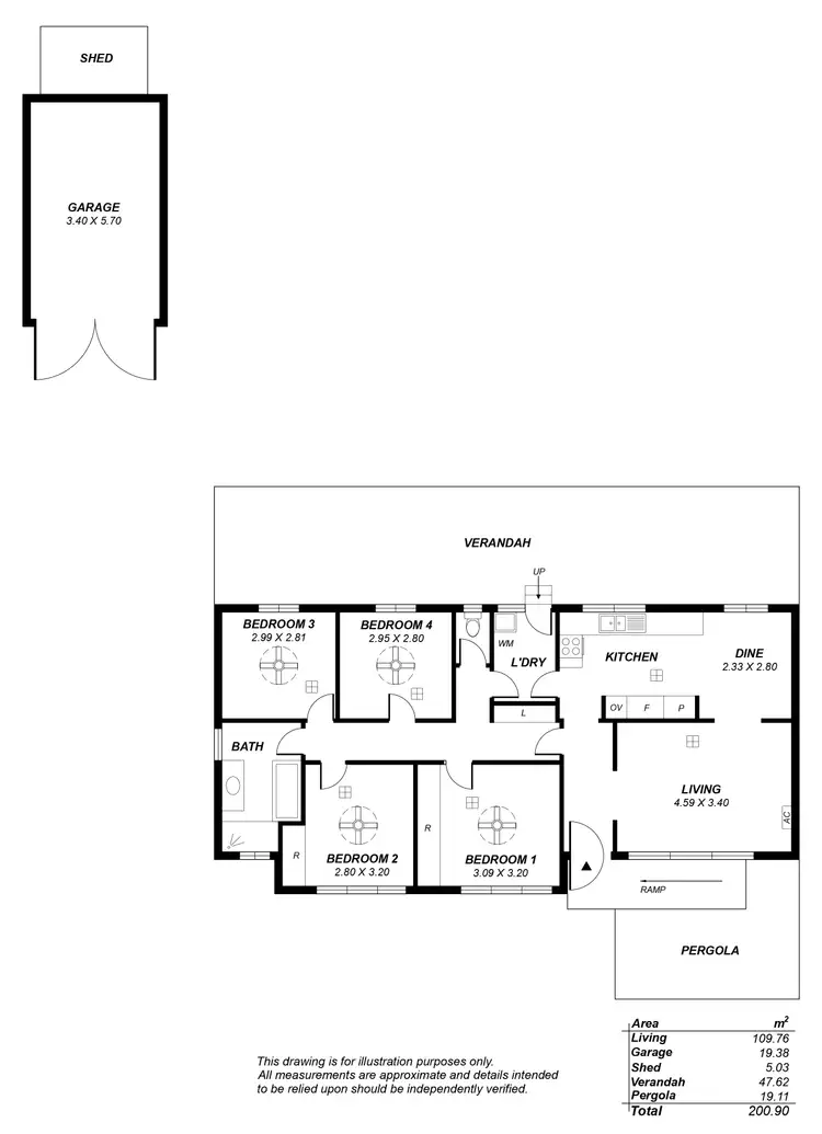Floorplan of Homely house listing, 21 Newcombe Drive, Gilles Plains SA 5086