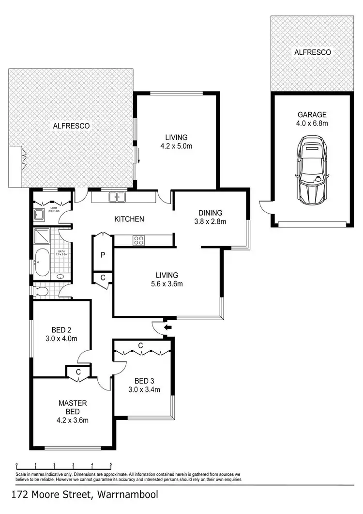 Floorplan of Homely house listing, 172 Moore Street, Warrnambool VIC 3280
