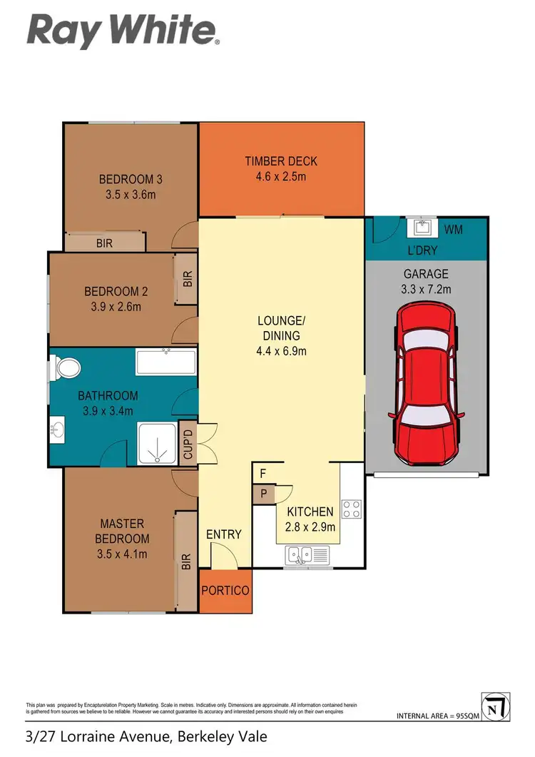 Floorplan of Homely villa listing, 3/27 Lorraine Avenue, Berkeley Vale NSW 2261