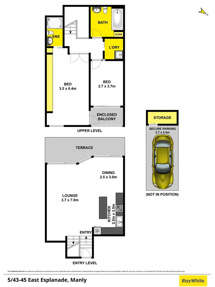 Floorplan of Homely apartment listing, 5/43-45 East Esplanade, Manly NSW 2095