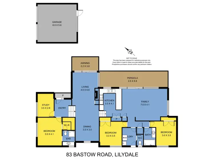 Floorplan of Homely house listing, 83-85 Bastow Road, Lilydale VIC 3140