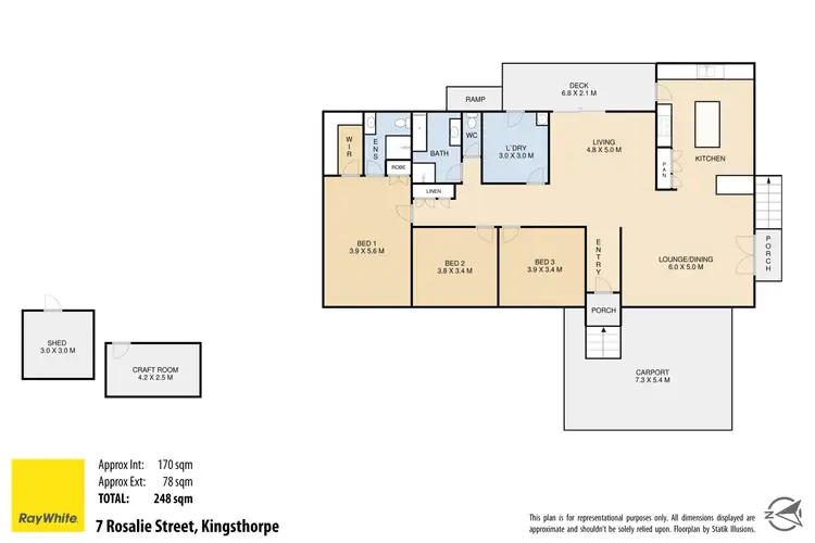 Floorplan of Homely house listing, 7 Rosalie Street, Kingsthorpe QLD 4400
