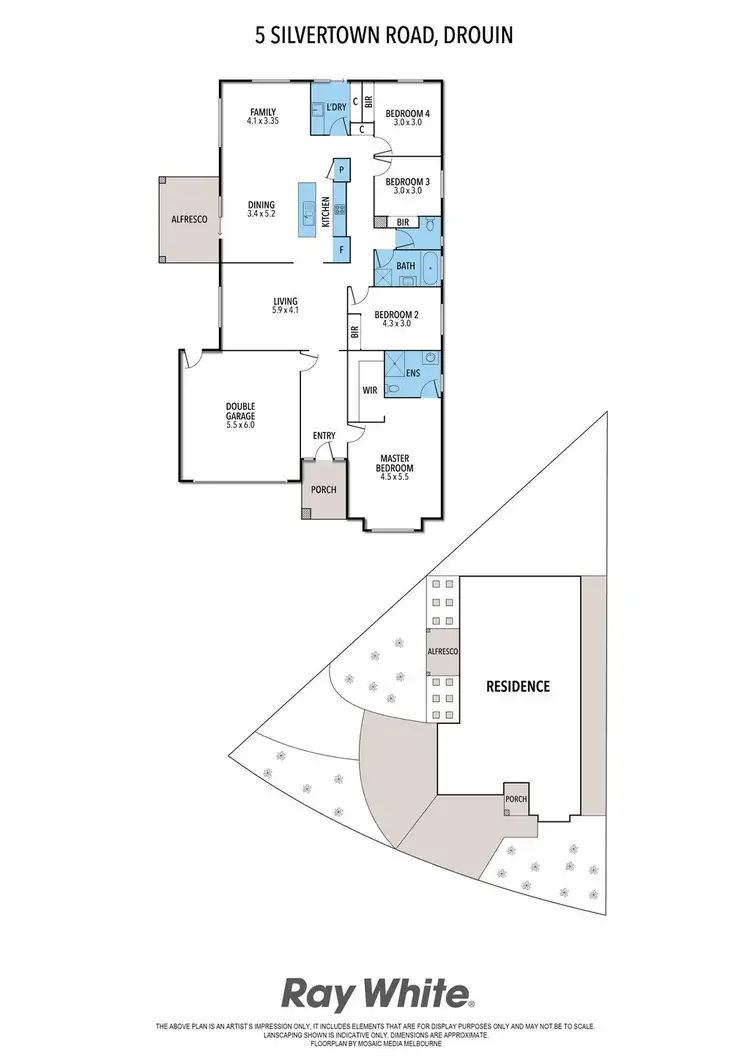 Floorplan of Homely house listing, 5 Silvertown Road, Drouin VIC 3818
