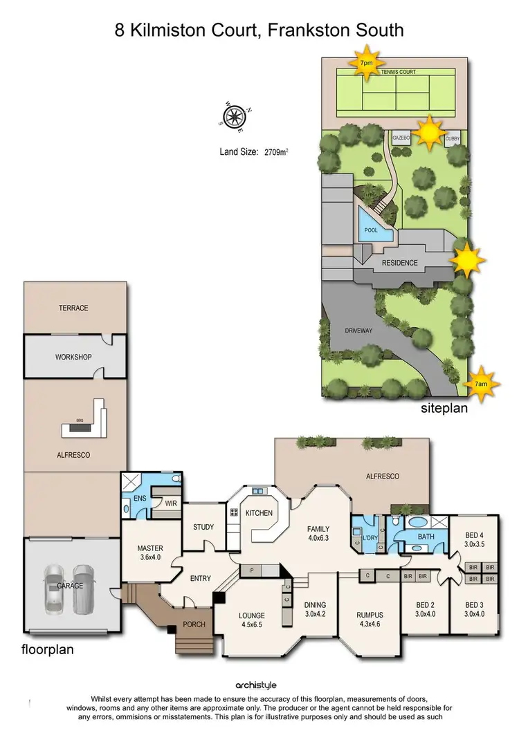 Floorplan of Homely house listing, 8 Kilmiston Court, Frankston South VIC 3199