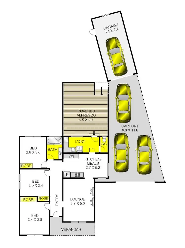 Floorplan of Homely house listing, 15 Swan Street, Lara VIC 3212