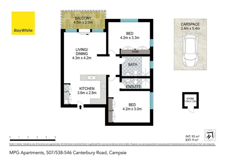 Floorplan of Homely apartment listing, 507/538-546 Canterbury Road, Campsie NSW 2194