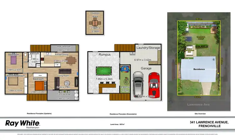 Floorplan of Homely house listing, 341 Lawrence Avenue, Frenchville QLD 4701