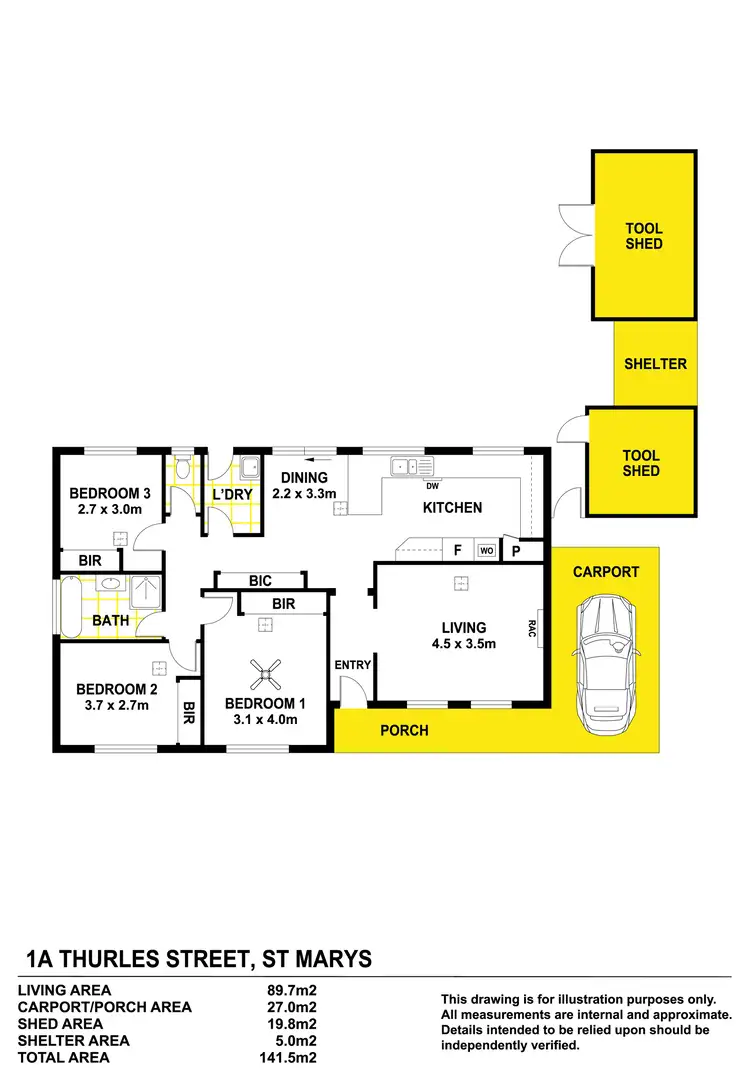 Floorplan of Homely house listing, 1A Thurles Street, St Marys SA 5042