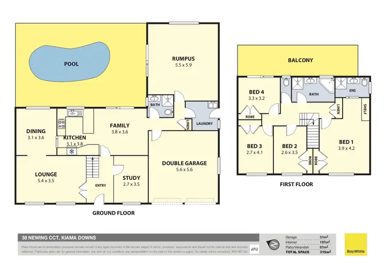 Floorplan of Homely house listing, 38 Newing Circuit, Kiama Downs NSW 2533