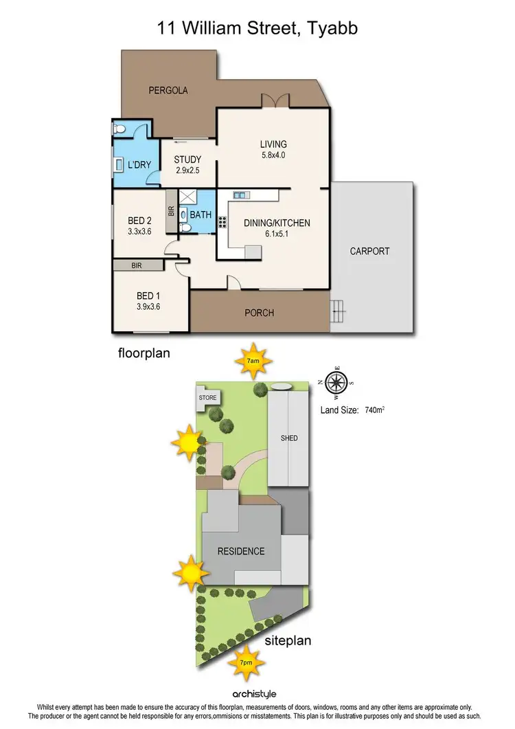 Floorplan of Homely house listing, 11 William Street, Tyabb VIC 3913