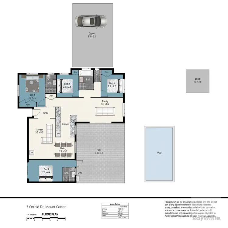 Floorplan of Homely house listing, 7 Orchid Drive, Mount Cotton QLD 4165