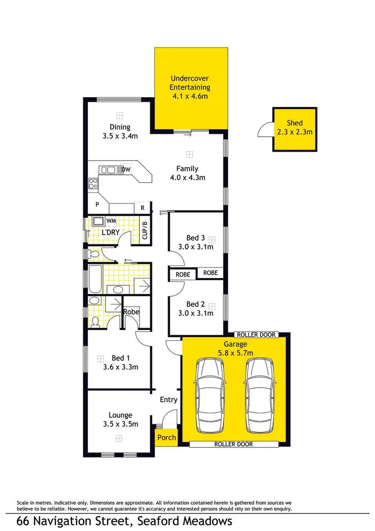 Floorplan of Homely house listing, 66 Navigation Street, Seaford Meadows SA 5169