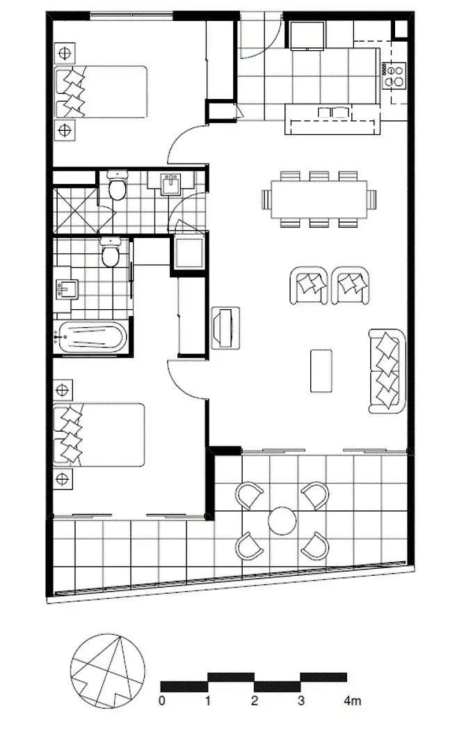 Floorplan of Homely unit listing, 1208/1A Mungar Street, Maroochydore QLD 4558