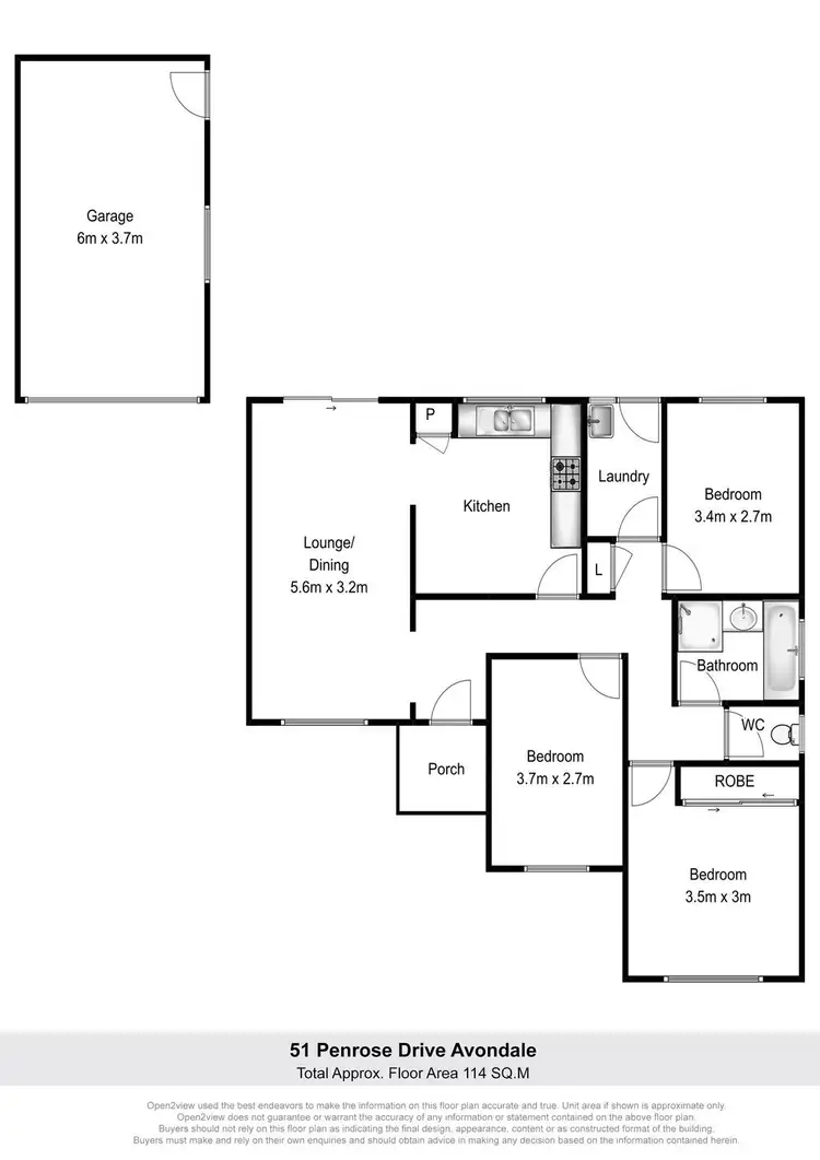 Floorplan of Homely house listing, 51 Penrose Drive, Avondale NSW 2530