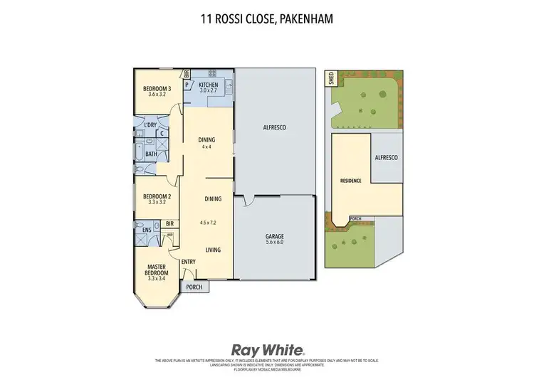 Floorplan of Homely house listing, 11 Rossi Close, Pakenham VIC 3810