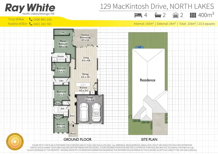 Floorplan of Homely house listing, 129 Mackintosh Drive, North Lakes QLD 4509