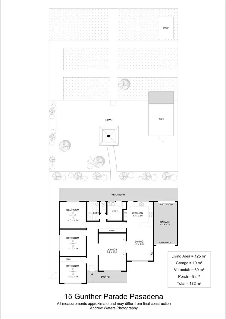 Floorplan of Homely house listing, 15 Gunther Parade, Pasadena SA 5042