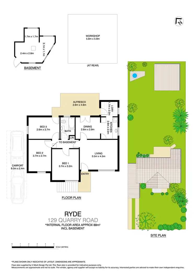 Floorplan of Homely house listing, 129 Quarry Road, Ryde NSW 2112