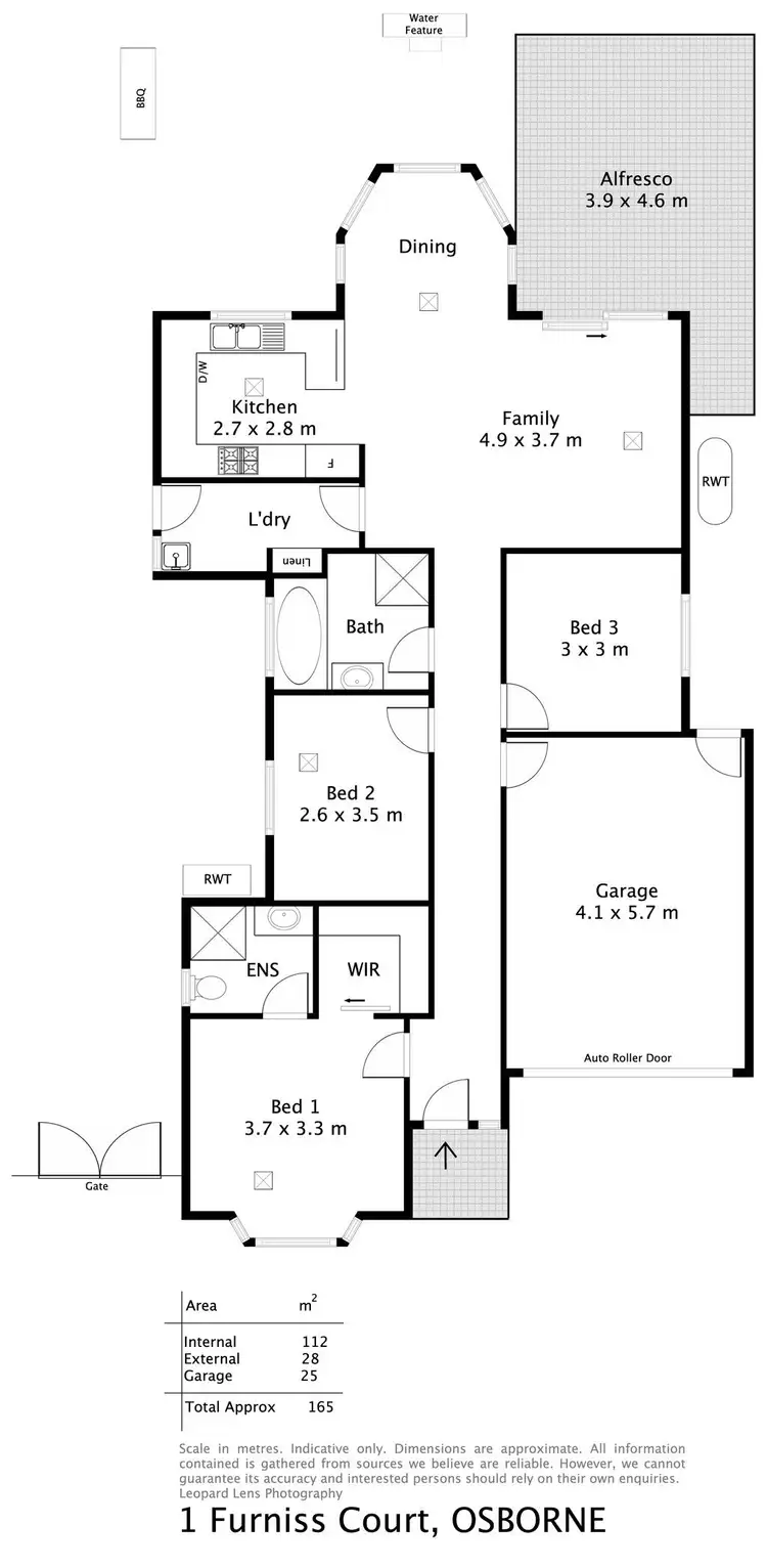 Floorplan of Homely house listing, 1 Furniss Court, Osborne SA 5017