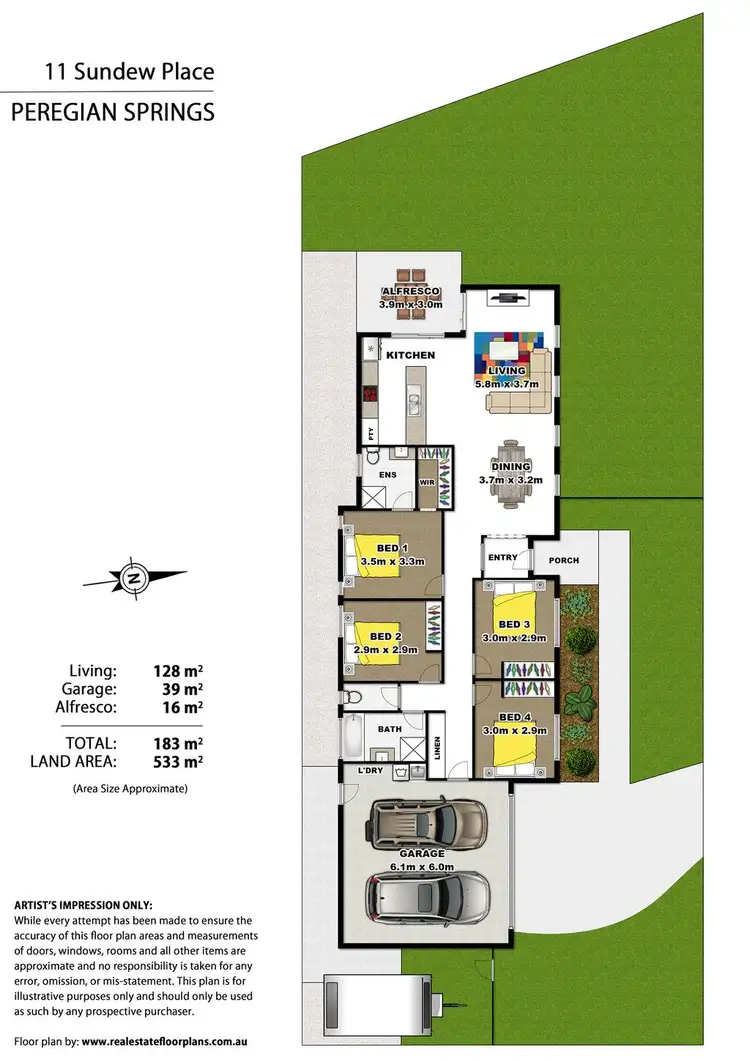 Floorplan of Homely house listing, 11 Sundew Place, Peregian Springs QLD 4573