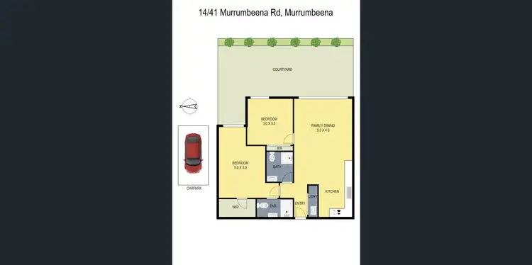 Floorplan of Homely apartment listing, 14/41 Murrumbeena Road, Murrumbeena VIC 3163