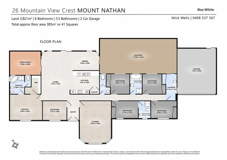 Floorplan of Homely house listing, 26 Mountain View Crest, Mount Nathan QLD 4211